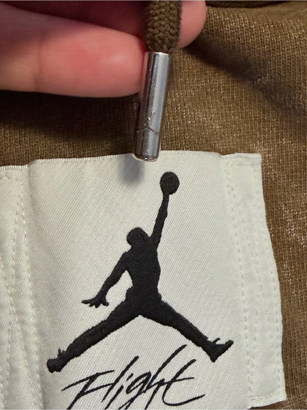 Jordan Olive Green Washed Pullover Hoodie